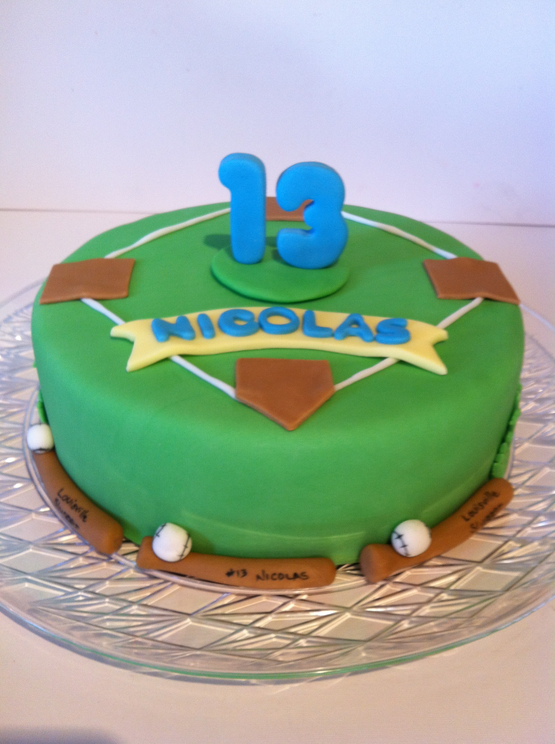 Baseball Birthday Cake