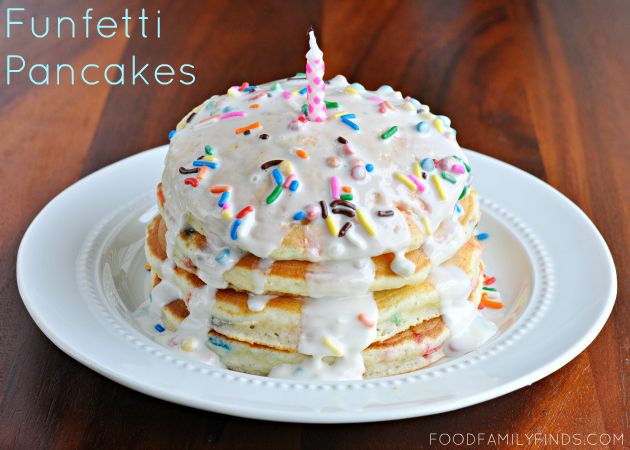 Birthday Cake Pancakes Funfetti Birthday Cake Pancakes Funfetti