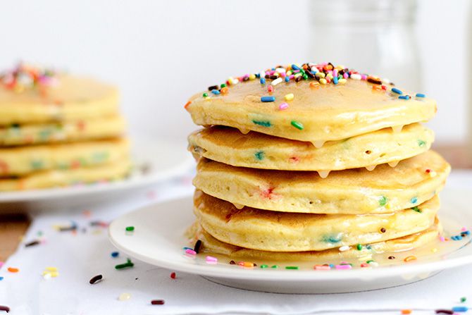 Cake Batter Pancakes Cake Batter Pancakes