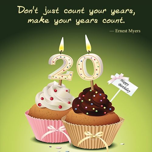 Happy 20th Birthday Quotes Happy 20th Birthday Quotes