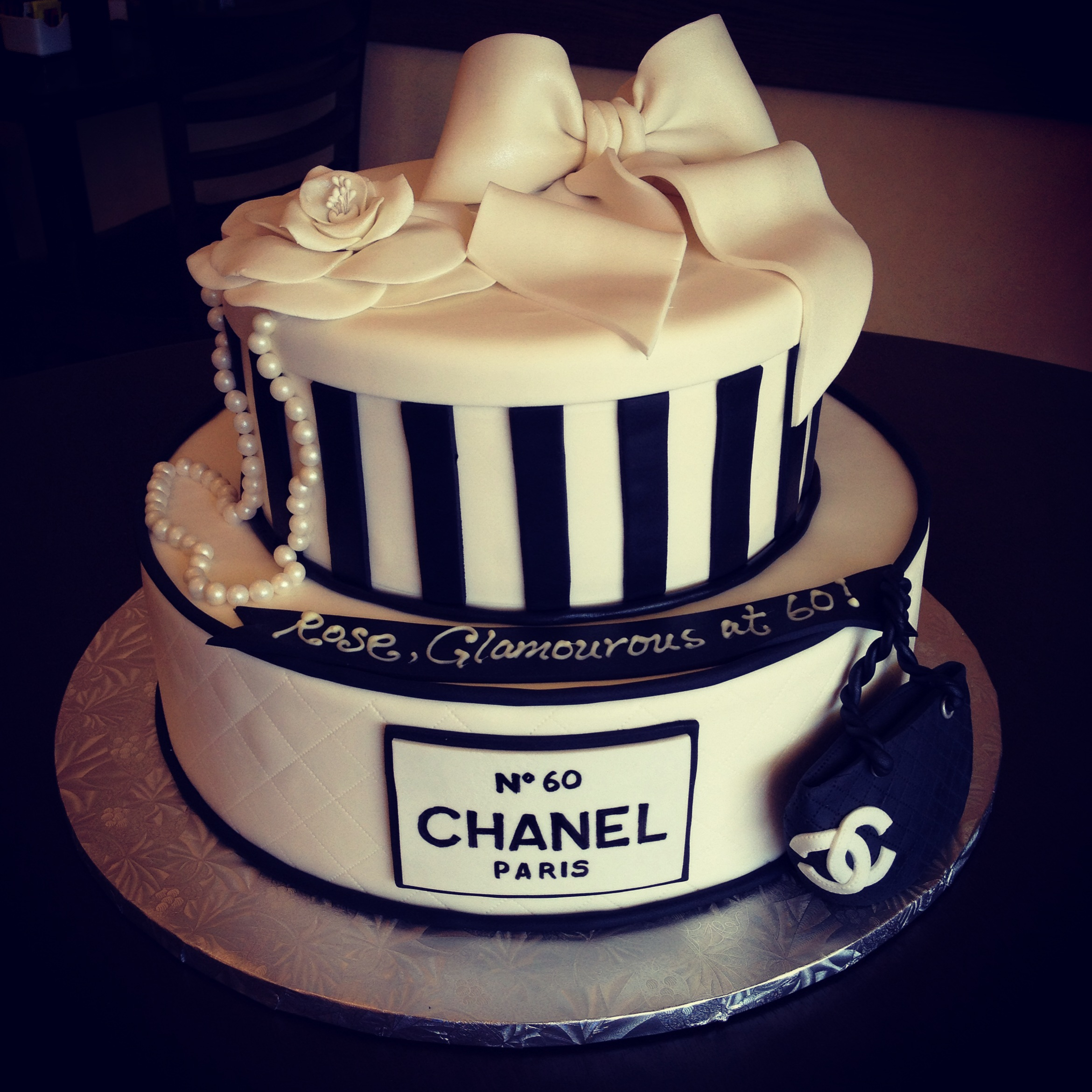 Happy Birthday Chanel Cake.