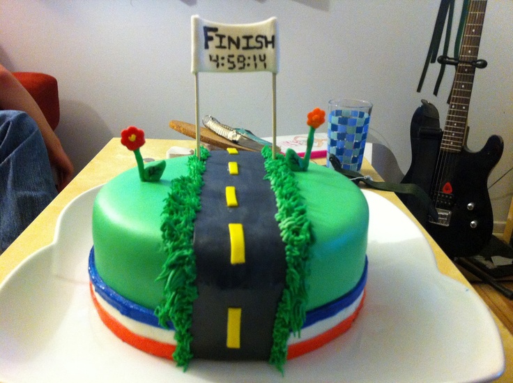 Marathon Runner Birthday Cake Marathon Runner Birthday Cake