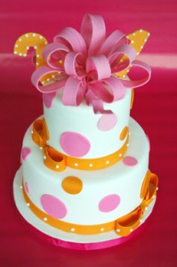 Orange and Pink Birthday Cake Orange and Pink Birthday Cake