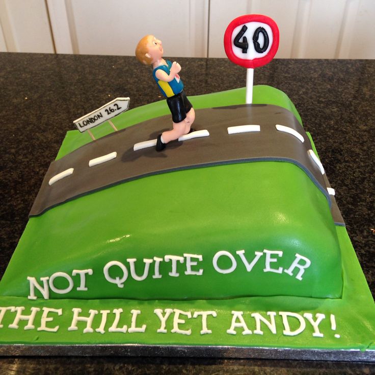 Over the Hill 40th Birthday Cake Over the Hill 40th Birthday Cake