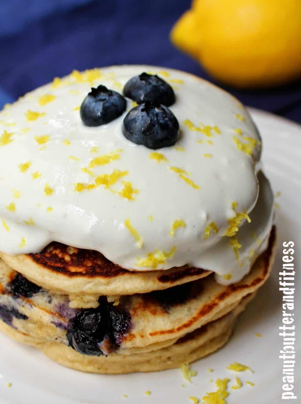 Pancakes with Cream Cheese Topping Pancakes with Cream Cheese Topping