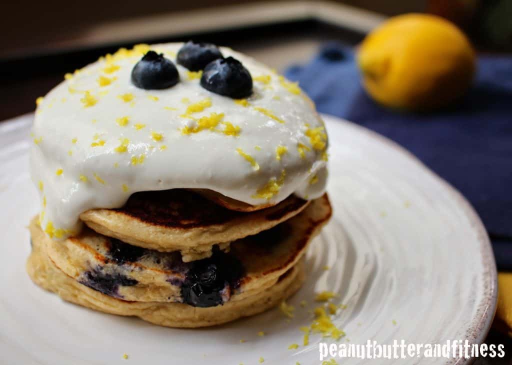Pancakes with Cream Cheese Topping Pancakes with Cream Cheese Topping