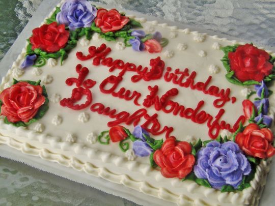 Red Rose Buttercream Sheet Cake Red Rose Buttercream Sheet Cake