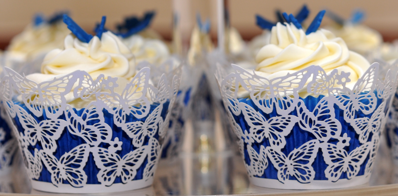 Royal Blue Wedding Cupcakes Royal Blue Wedding Cupcakes