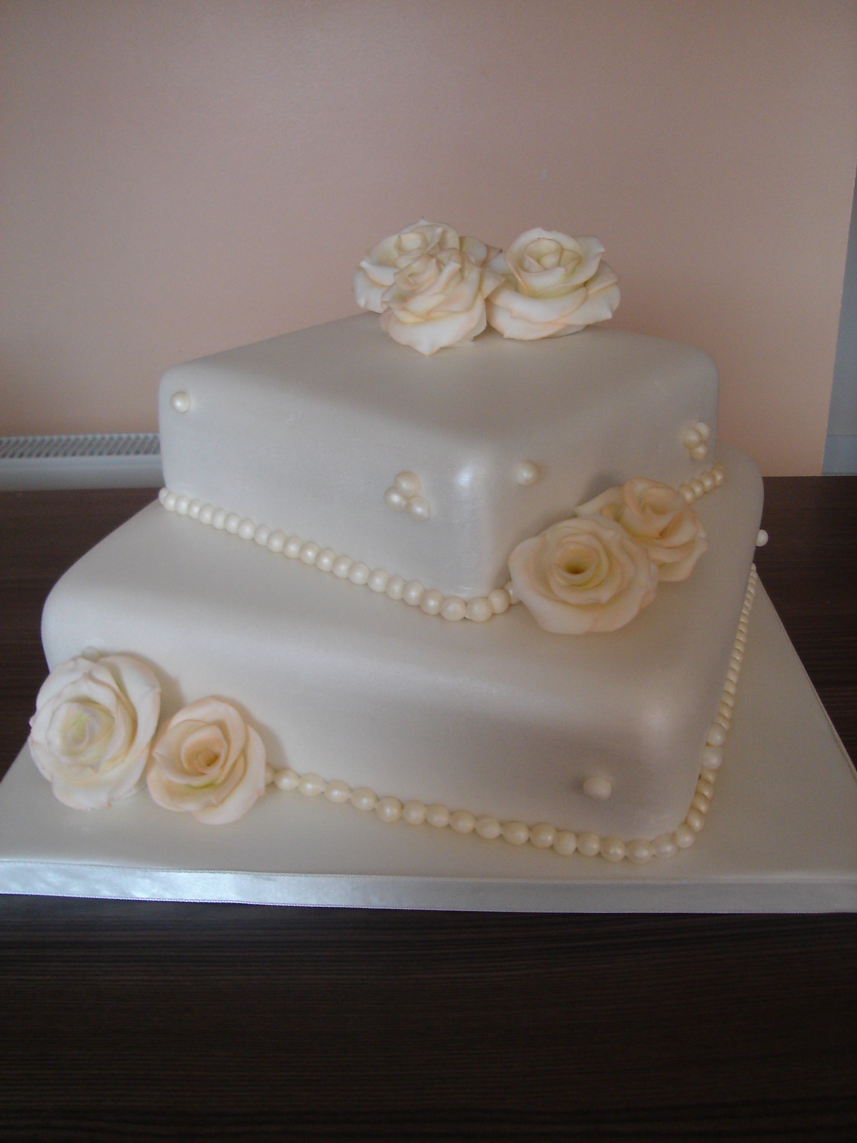 2 Tier Square Wedding Cake 2 Tier Square Wedding Cake