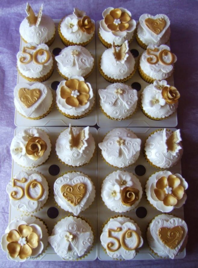 50th Wedding Anniversary Cake Cupcakes 50th Wedding Anniversary Cake Cupcakes