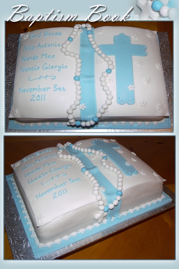 Bible Cake Baptism Boy Bible Cake Baptism Boy