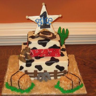 Cowboy Birthday Cake