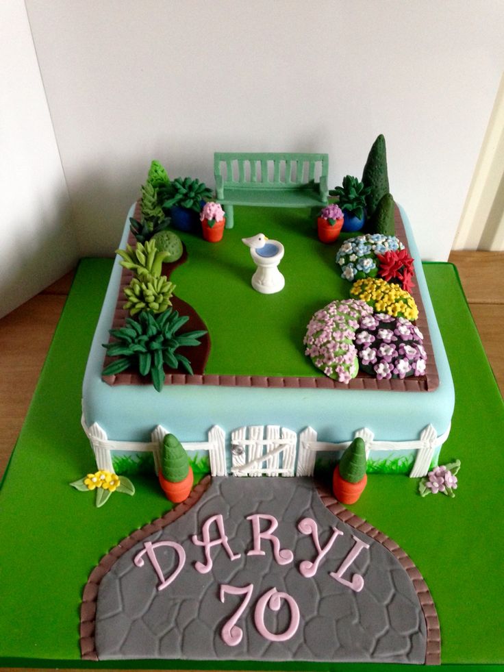 13 Easy Birthday Cakes Garden Photo Fairy Cake Vegetable Garden Birthday Cake