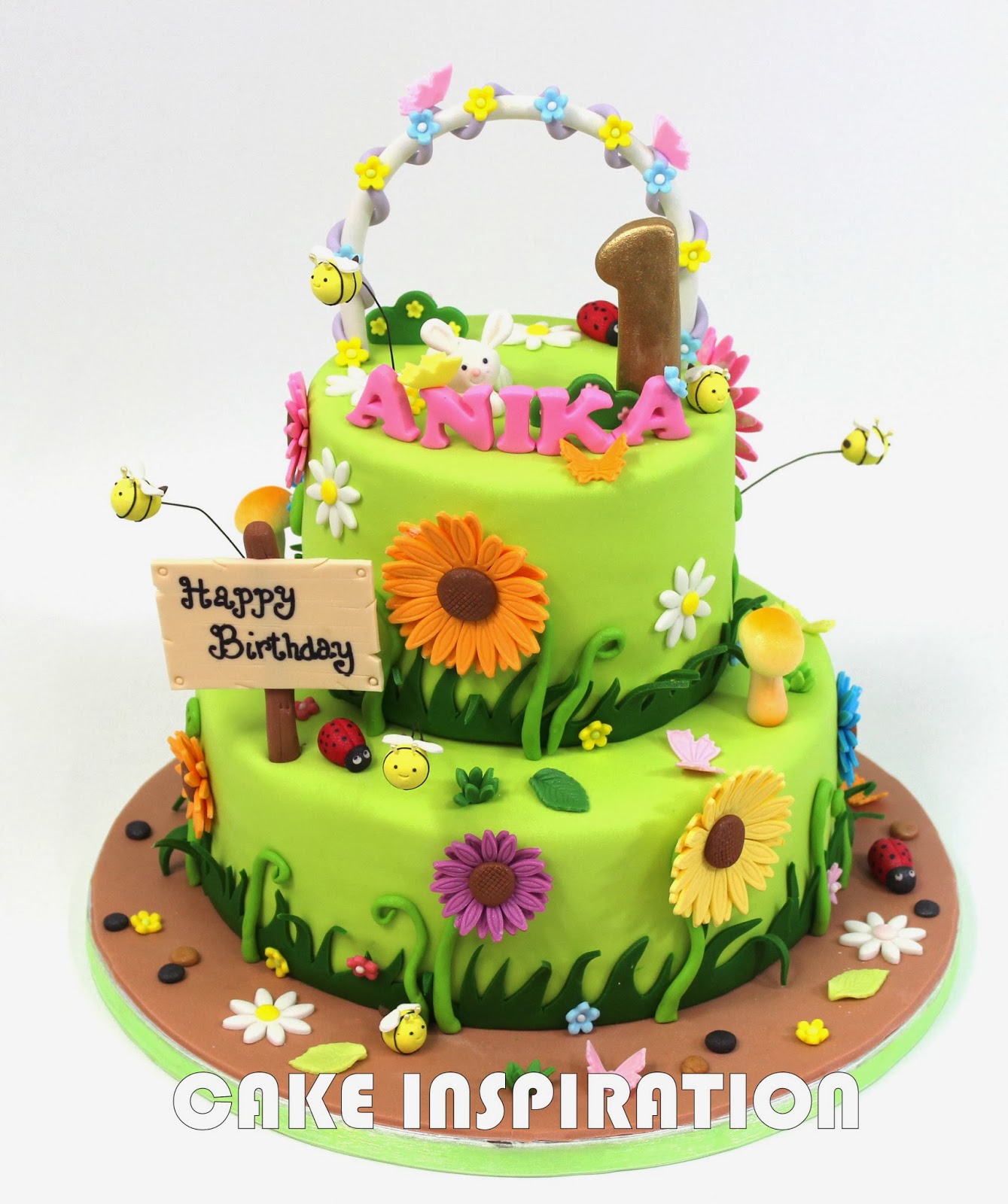 Garden Theme Birthday Cake Garden Theme Birthday Cake