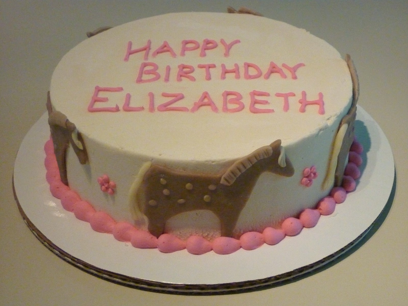 Happy Birthday Elizabeth Cake.