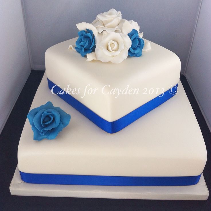 Ivory 2 Tier Wedding Cake Ivory 2 Tier Wedding Cake