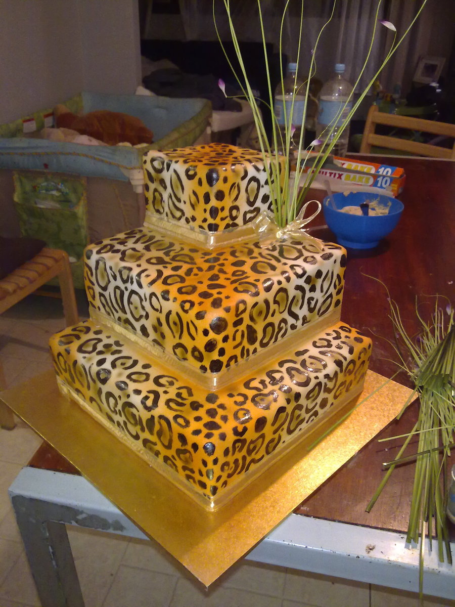 Leopard Print Wedding Cake Leopard Print Wedding Cake