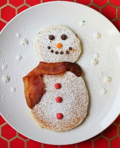 Santa Christmas Morning Breakfast Pancakes Santa Christmas Morning Breakfast Pancakes