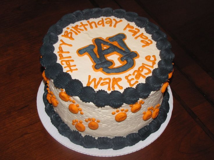 Auburn Birthday Cake