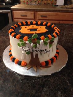 Auburn Birthday Cake