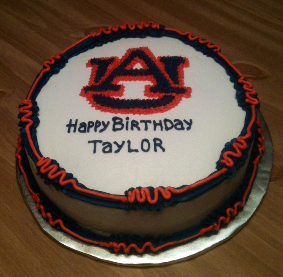 Auburn Birthday Cake