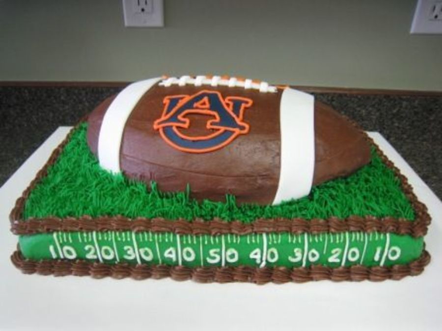 Auburn Football Cake Auburn Football Cake