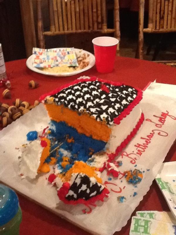 Auburn War Eagle Birthday Cake