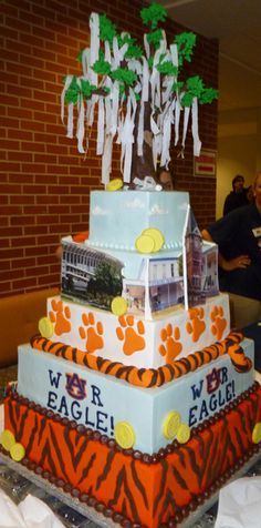 Auburn Wedding Cake Auburn Wedding Cake