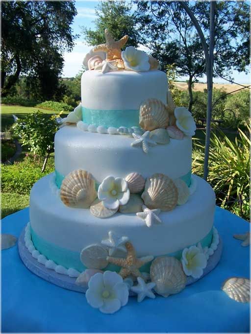 Beach Theme Wedding Cake Beach Theme Wedding Cake