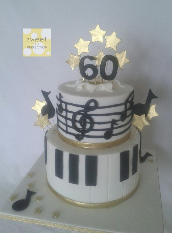 Black and Gold 60th Birthday Cakes Black and Gold 60th Birthday Cakes
