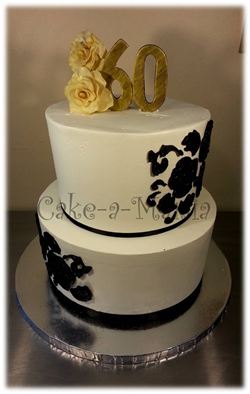 Black and Gold 60th Birthday Cakes Black and Gold 60th Birthday Cakes