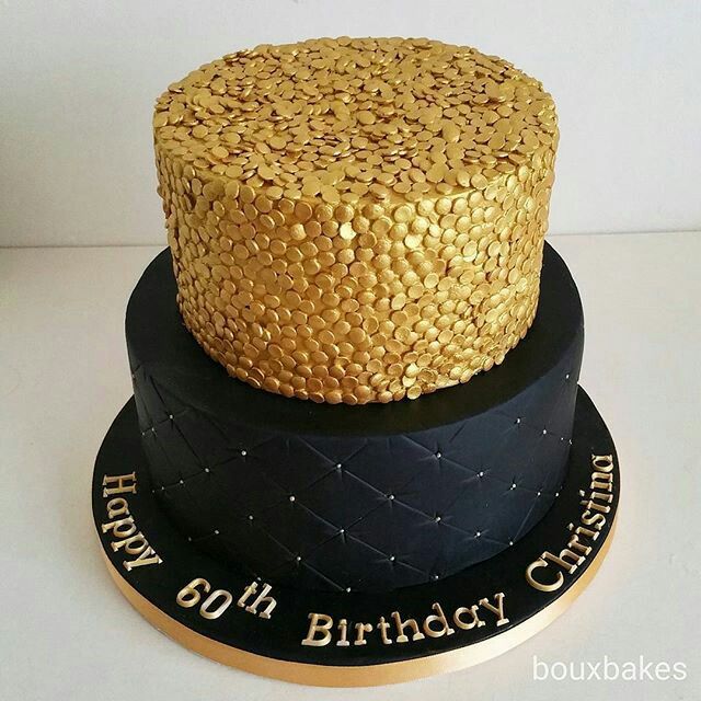 Black and Gold 60th Birthday Cakes Black and Gold 60th Birthday Cakes