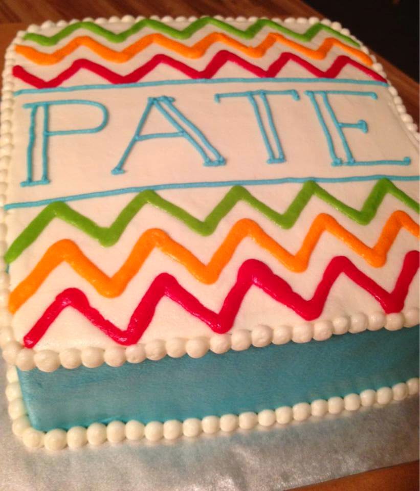 Chevron Birthday Cake Chevron Birthday Cake