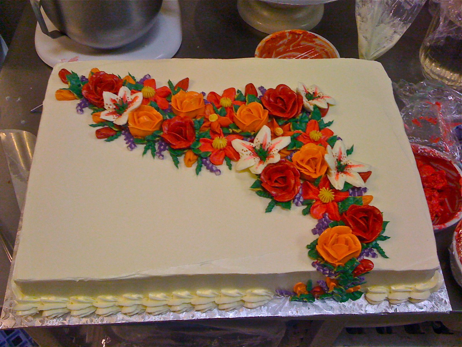 13 Photos of Fall Flowers Sheet Cakes 13 Photos of Fall Flowers Sheet Cakes