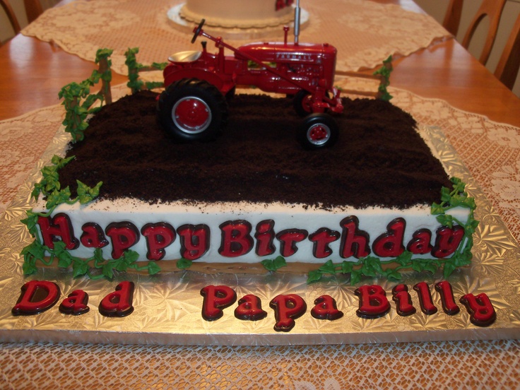 Farmall Tractor Birthday Cake