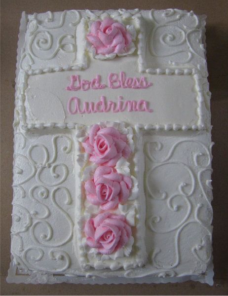 Girl Baptism Sheet Cakes Girl Baptism Sheet Cakes