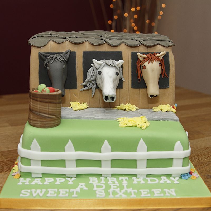 Horse Fondant Birthday Cake Horse Fondant Birthday Cake