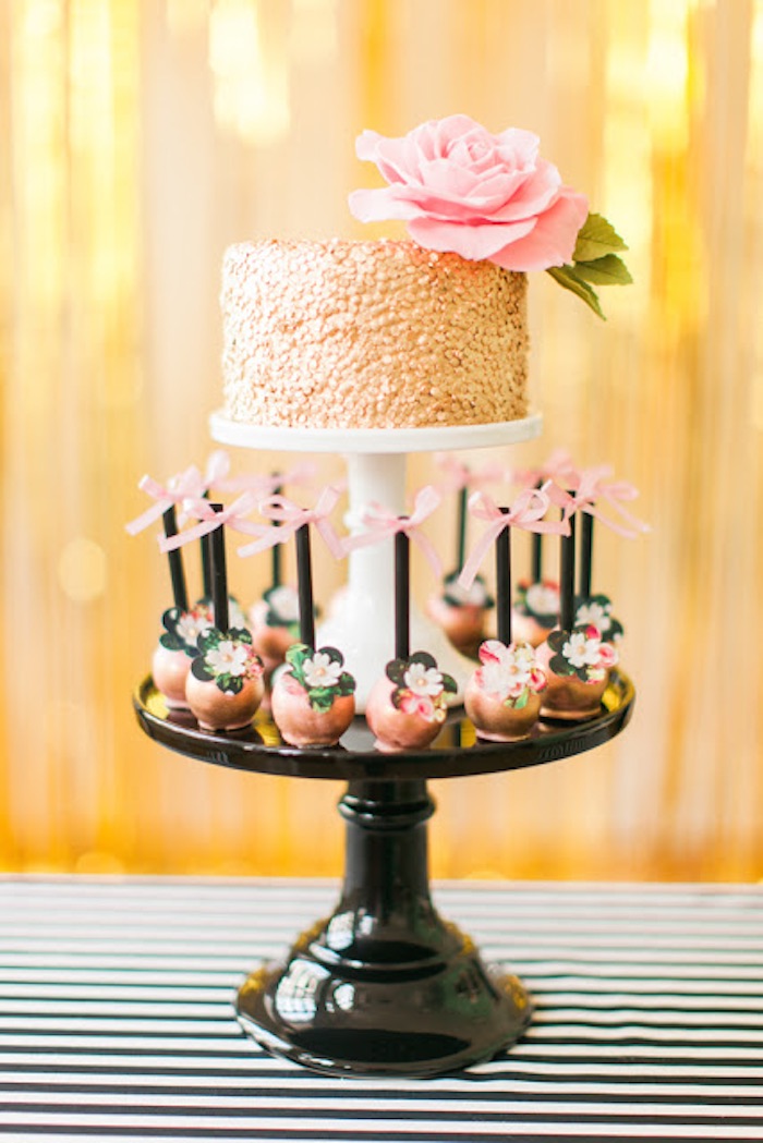 Kate Spade Birthday Party Cake
