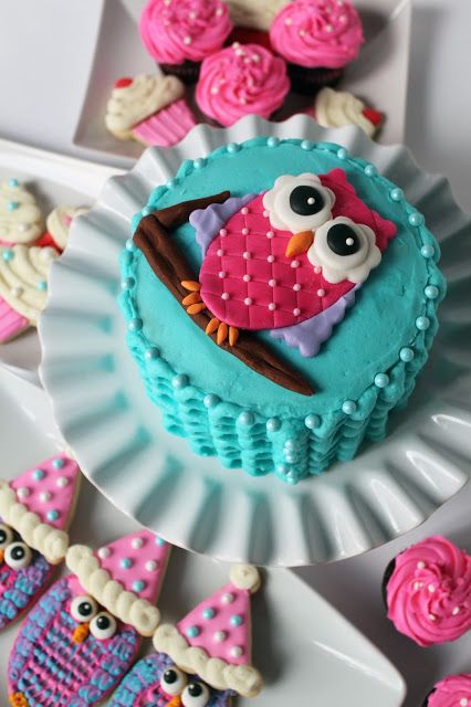 Owl Smash Cake Owl Smash Cake