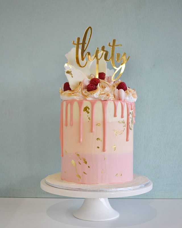 Pink 30th Birthday Cake Ideas