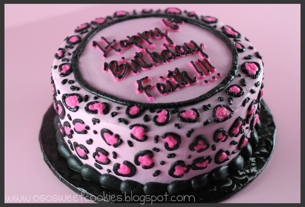 Pink Cheetah Birthday Cake Pink Cheetah Birthday Cake