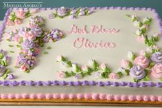 Sheet Cake with Flowers Sheet Cake with Flowers