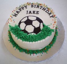Soccer Birthday Cake Soccer Birthday Cake