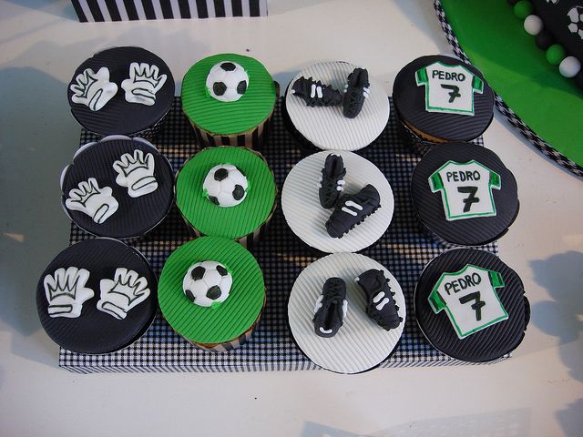 Soccer Birthday Cupcakes Soccer Birthday Cupcakes
