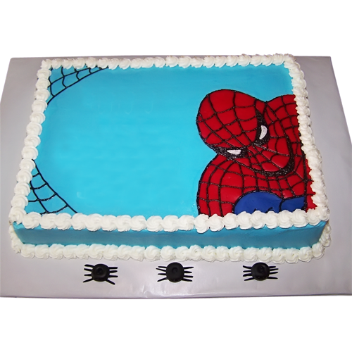 Spider-Man Birthday Sheet Cake Spider-Man Birthday Sheet Cake