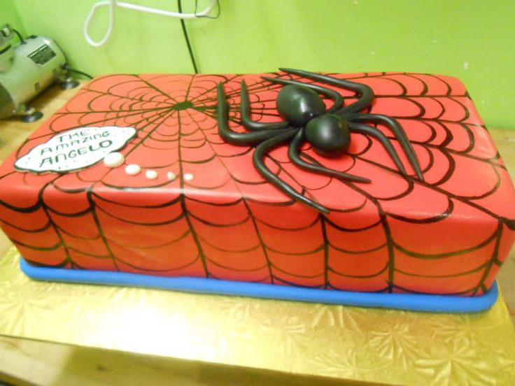 Spider-Man Sheet Cake Fondant Spider-Man Sheet Cake Fondant