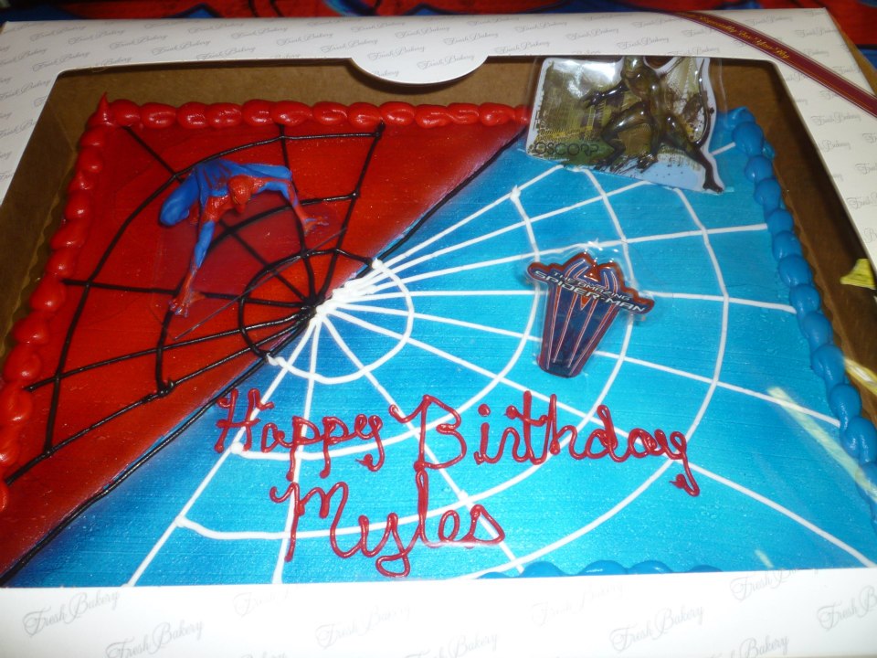 10 Photos of Spider Birthday Sheet Cakes 10 Photos of Spider Birthday Sheet Cakes