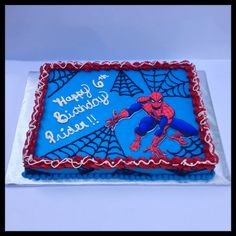 Spider-Man Sheet Cake Spider-Man Sheet Cake
