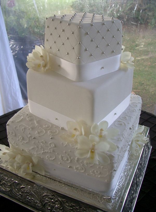 Square Wedding Cake Square Wedding Cake
