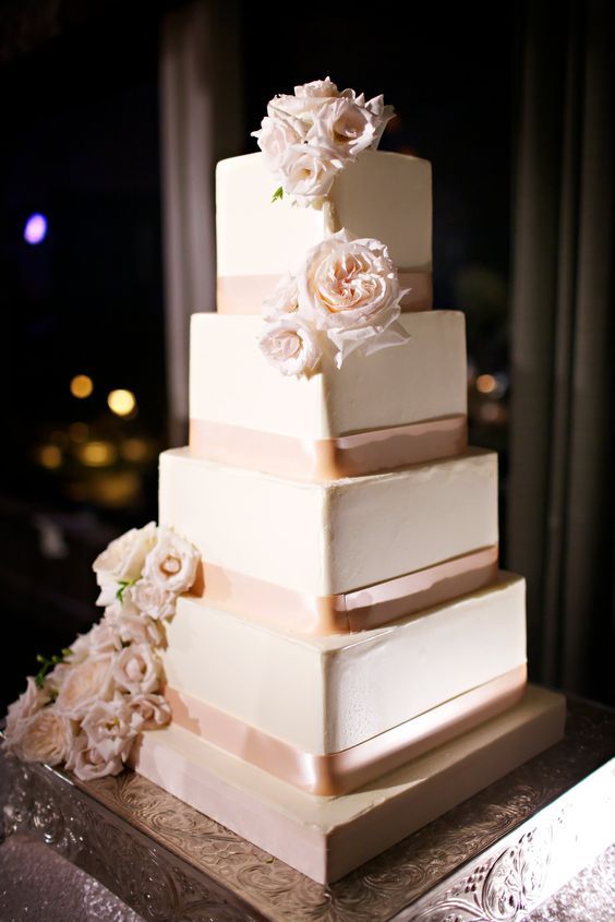 Square Wedding Cake Square Wedding Cake